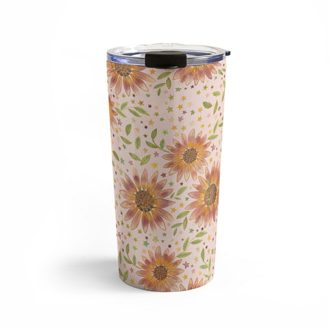 Dash and Ash Rainbow Sunflower Travel Mug