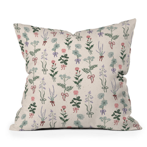 Dash and Ash She Was A Wildflower Outdoor Throw Pillow