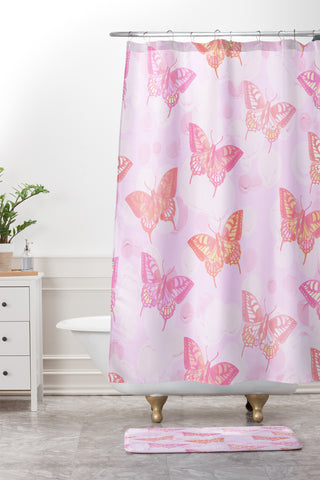 Dash and Ash Signs of Summer Shower Curtain And Mat