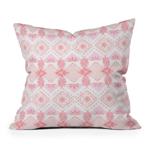 Dash and Ash Strawberry Picnic Outdoor Throw Pillow