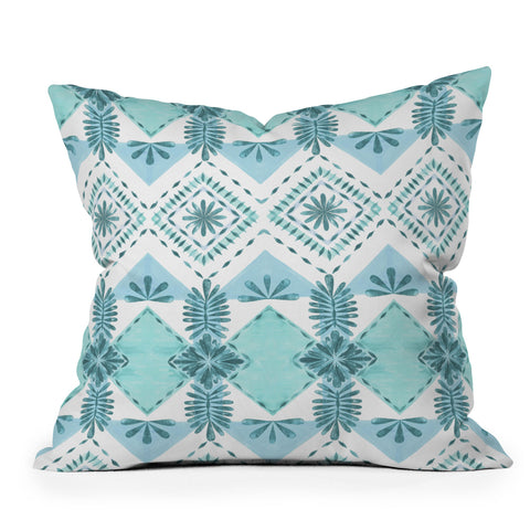 Dash and Ash Sunday Picnic Outdoor Throw Pillow