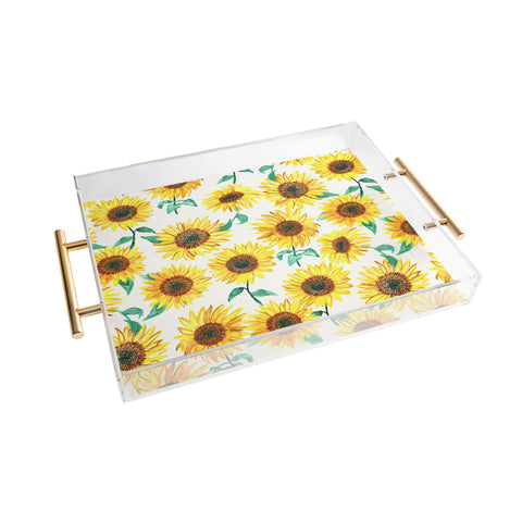 Dash and Ash Sunny Sunflower Acrylic Tray