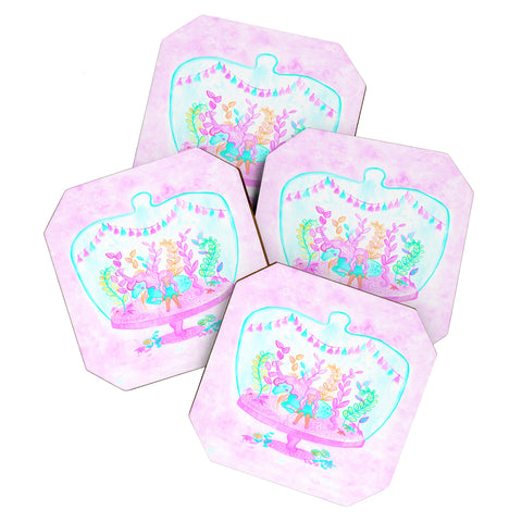 Dash and Ash Unicorn Hideaway Coaster Set