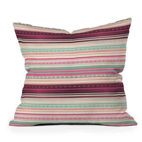 Dash and Ash Welcome Sunset Outdoor Throw Pillow