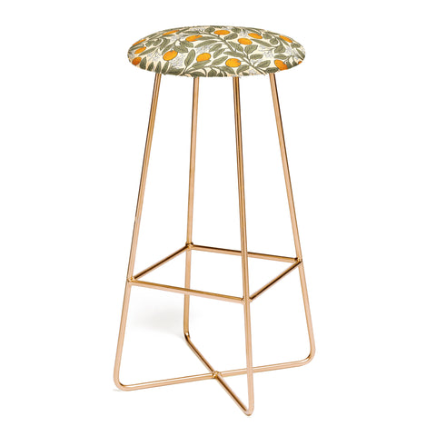 De Koro Art Nouveau Oranges Bar Stool