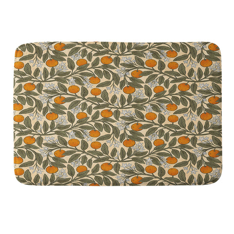 De Koro Art Nouveau Oranges Memory Foam Bath Mat