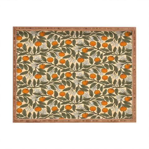 De Koro Art Nouveau Oranges Rectangular Tray