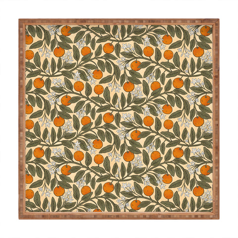 De Koro Art Nouveau Oranges Square Tray