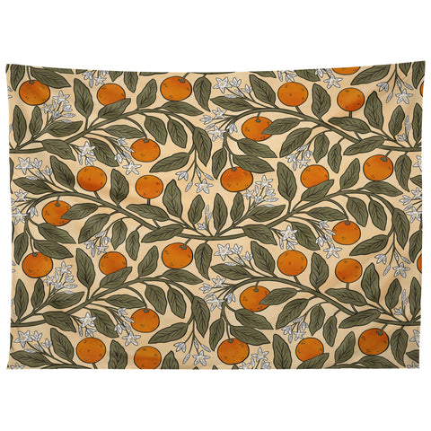 De Koro Art Nouveau Oranges Tapestry