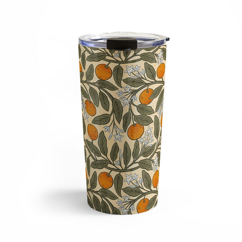 De Koro Art Nouveau Oranges Travel Mug