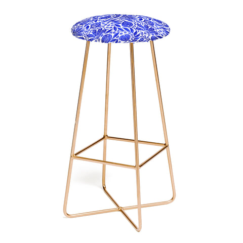De Koro Fig Garden Blues Bar Stool