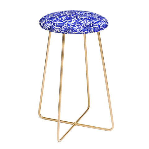 De Koro Fig Garden Blues Counter Stool