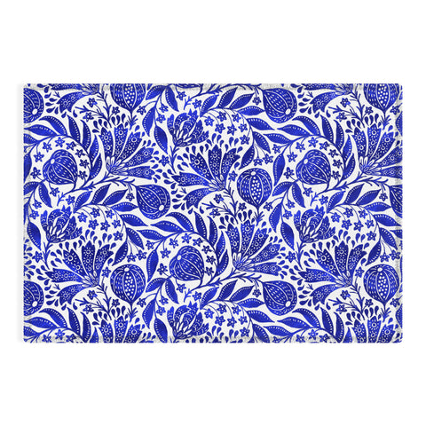 De Koro Fig Garden Blues Outdoor Rug