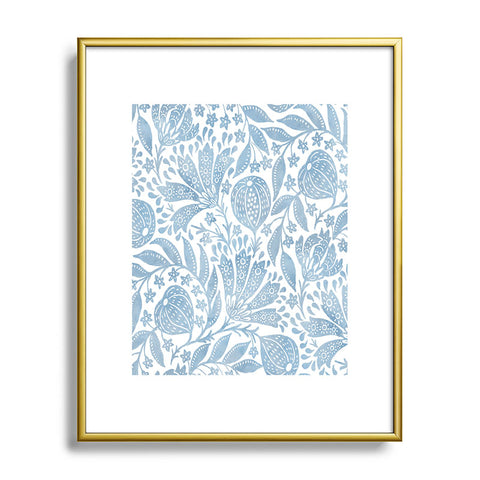 De Koro French Country Fig Garden Metal Framed Art Print