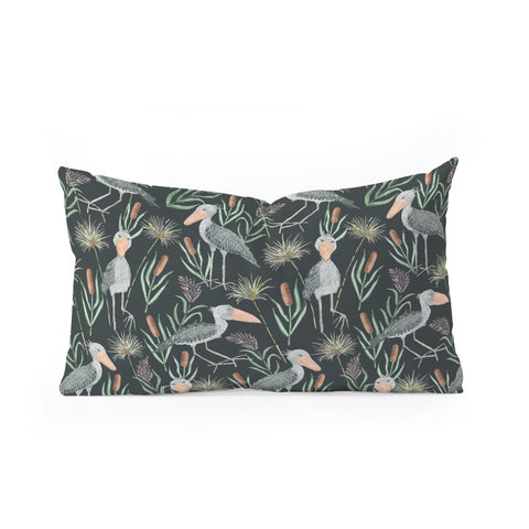 De Koro The Magnificent Shoebill Oblong Throw Pillow