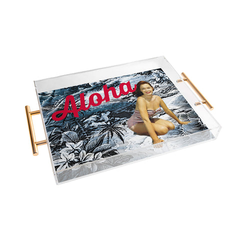 Deb Haugen Aloha Wahine Acrylic Tray