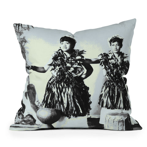 Deb Haugen Archives Hula 2 Outdoor Throw Pillow