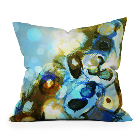 Deb Haugen Beach Bubbles Outdoor Throw Pillow
