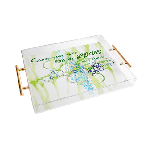 Deb Haugen Close Your Eyes Acrylic Tray