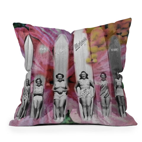 Deb Haugen Girl Vibe Outdoor Throw Pillow