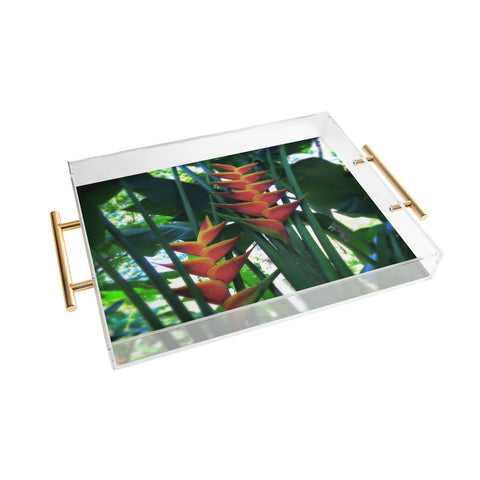 Deb Haugen Haleiwa Heliconia Acrylic Tray