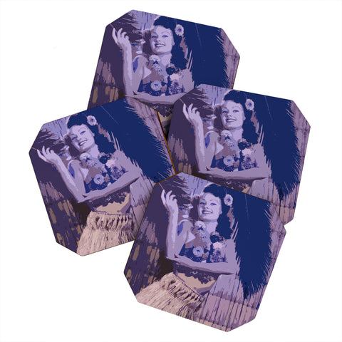 Deb Haugen Hula Honey Coaster Set