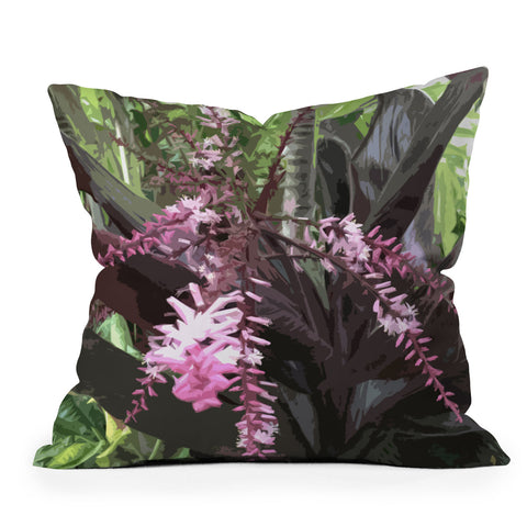 Deb Haugen Island Pink Outdoor Throw Pillow