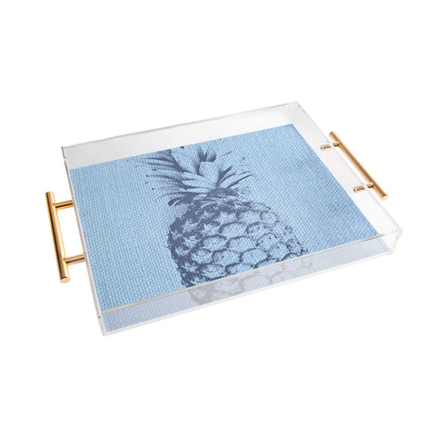 Deb Haugen Linen Pineapple Acrylic Tray
