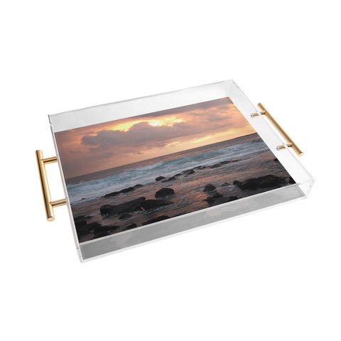 Deb Haugen Maui Gold Acrylic Tray