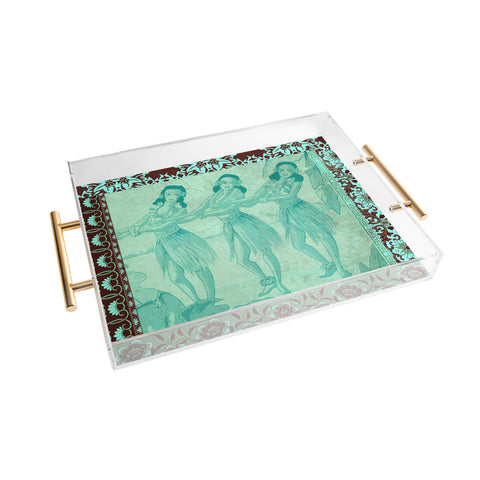 Deb Haugen Mint Hula Pil Acrylic Tray