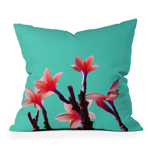Deb Haugen North Shore Plumeria Outdoor Throw Pillow