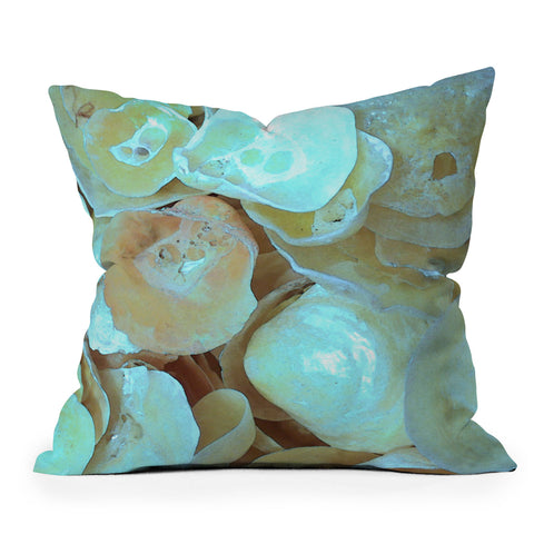 Deb Haugen Picking shells Outdoor Throw Pillow