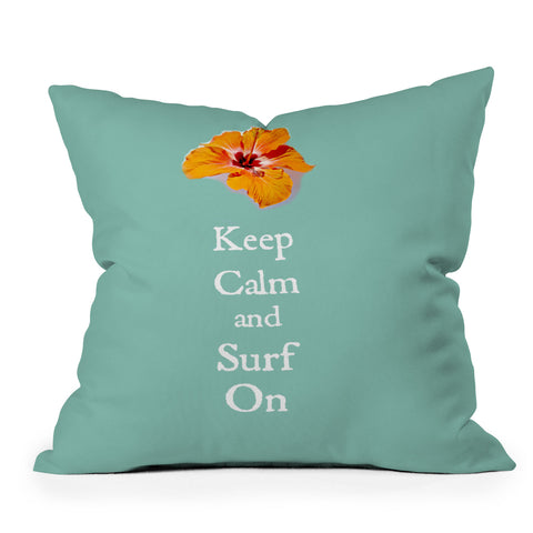 Deb Haugen Stay Calm Outdoor Throw Pillow