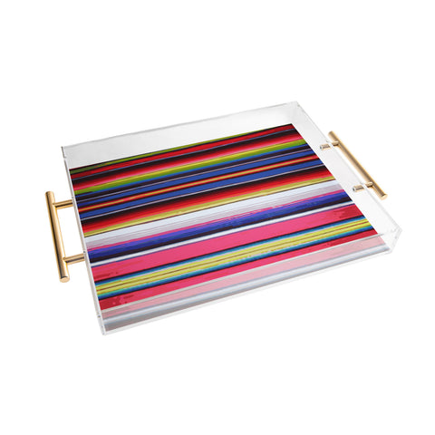 Deb Haugen Surf Serape Acrylic Tray
