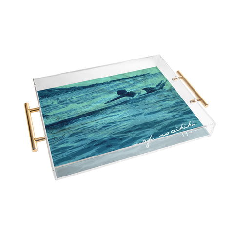 Deb Haugen Surf Waikiki Acrylic Tray