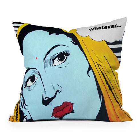 Deb Haugen Whatever Outdoor Throw Pillow