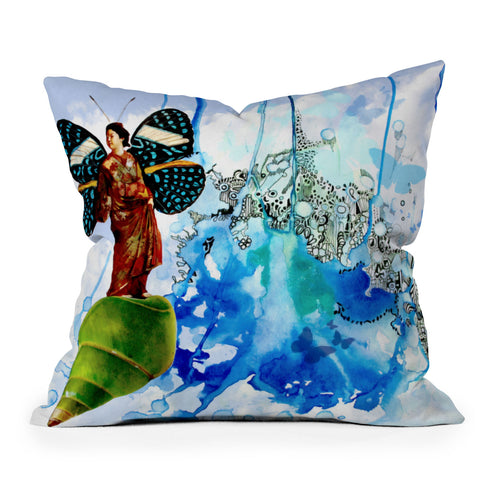 Deb Haugen Wings 3 Outdoor Throw Pillow