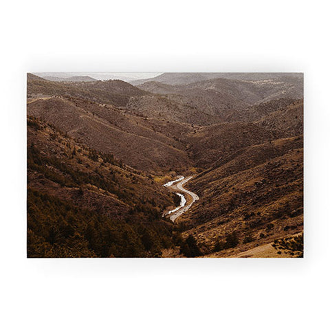 Del Mundo Imagery Golden Hour in Golden Colorado Welcome Mat