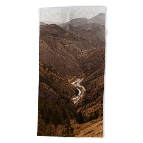 Del Mundo Imagery Golden Hour in Golden Colorado Beach Towel