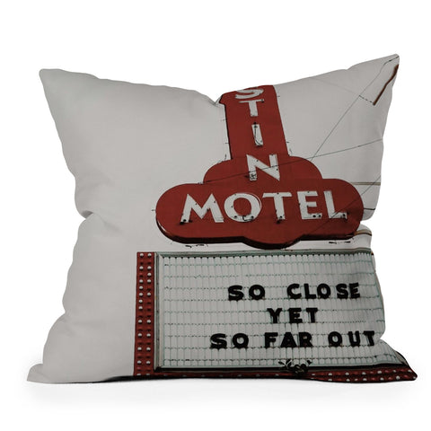 Del Mundo Imagery Keep Austin Weird Outdoor Throw Pillow