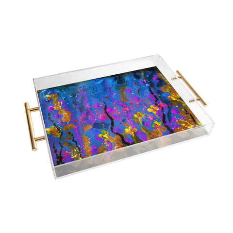 Deniz Ercelebi Acrylic spring flowers Acrylic Tray