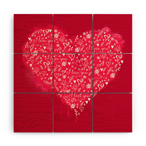 Deniz Ercelebi Art of love Wood Wall Mural