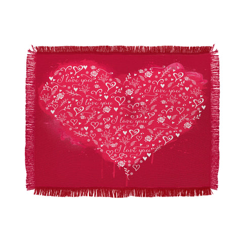 Deniz Ercelebi Art of love Throw Blanket