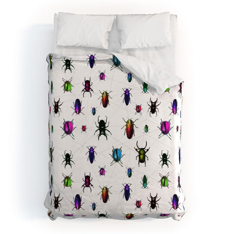 Deniz Ercelebi Beetles Duvet Cover