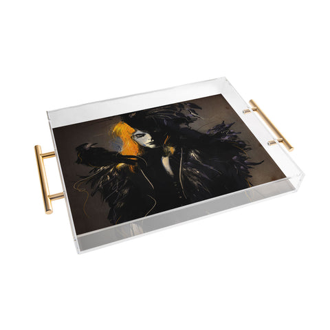 Deniz Ercelebi Crow Acrylic Tray