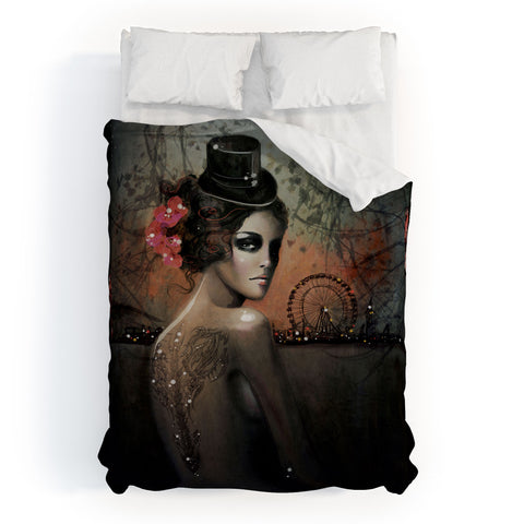 Deniz Ercelebi Dawn In Autumn Duvet Cover