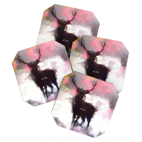 Deniz Ercelebi Deer mist Coaster Set