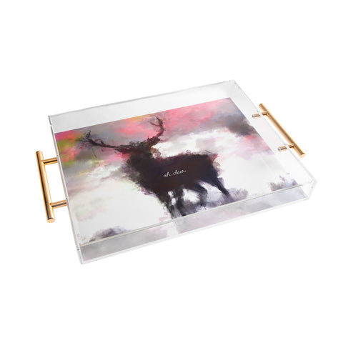 Deniz Ercelebi Deer mist Acrylic Tray