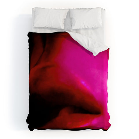 Deniz Ercelebi Lips Red Duvet Cover