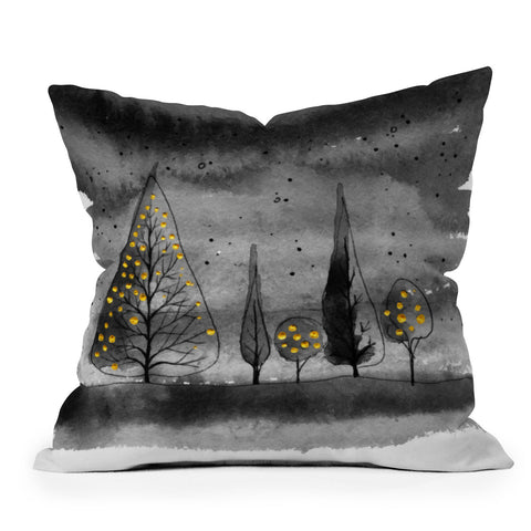 Deniz Ercelebi Lit Up Outdoor Throw Pillow